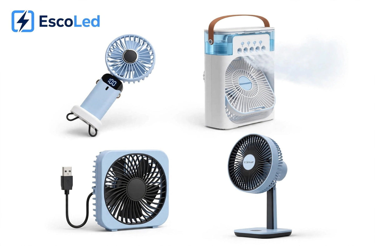 Ventiladores inalámbricos y portátiles