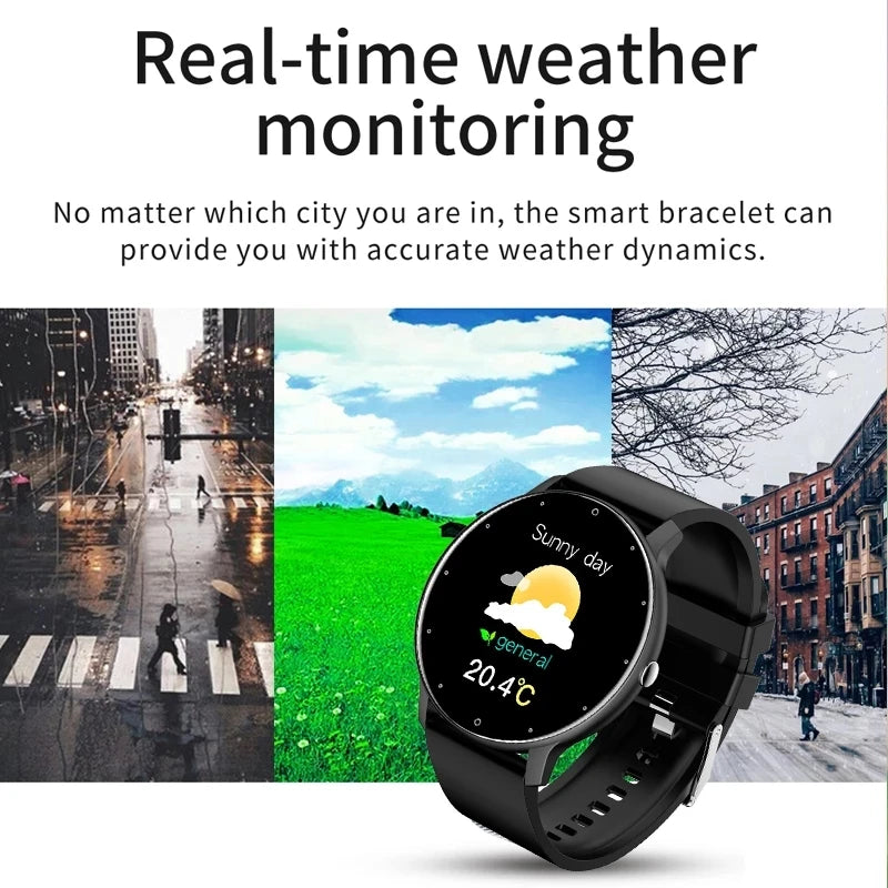 LIGE 2026, monitor de frecuencia cardíaca, resistente al agua para Android e iOS