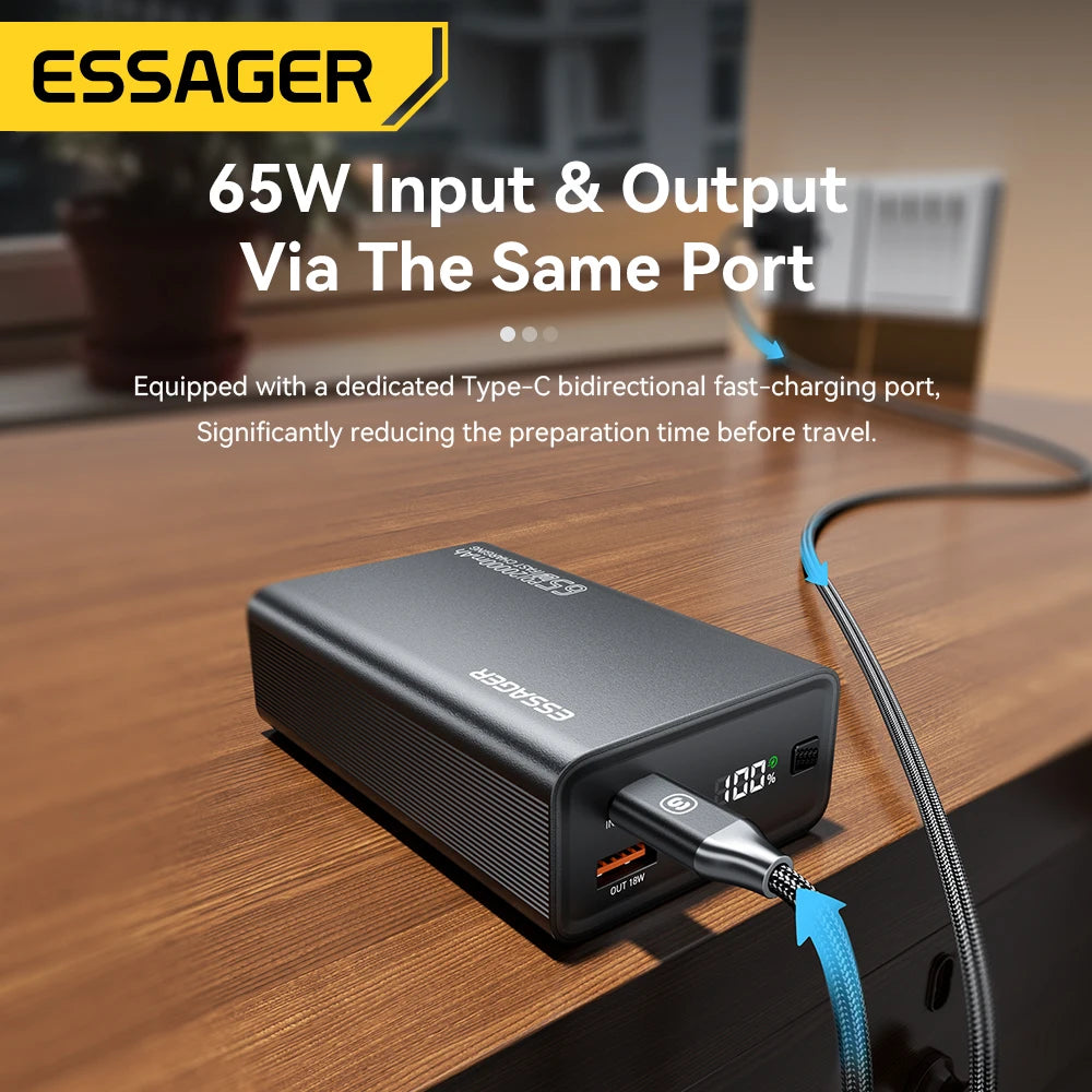 Essager : 20 000 mAh, carga rápida PD de 65 W
