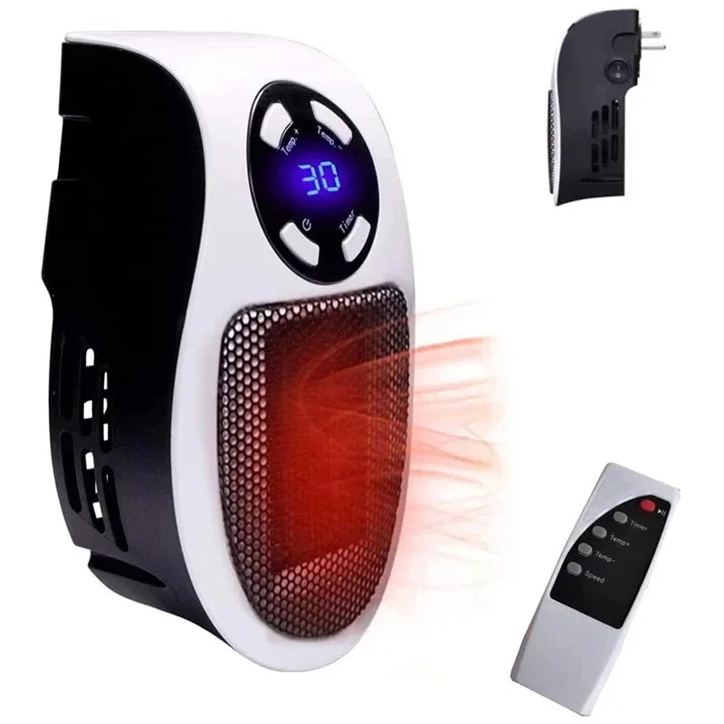 Calefactor Eléctrico de Pared 350W con Mando a Distancia - Calefactor Portátil de Montaje en Pared, Calefacción Conveniente para Habitación en Invierno
