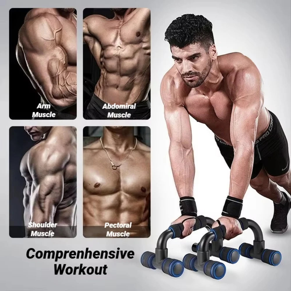 Barra de Soporte en H Antideslizante para Flexiones | Push Up Stand | Rack de Potencia para Casa | Mango para Entrenamiento de Pecho y Brazo