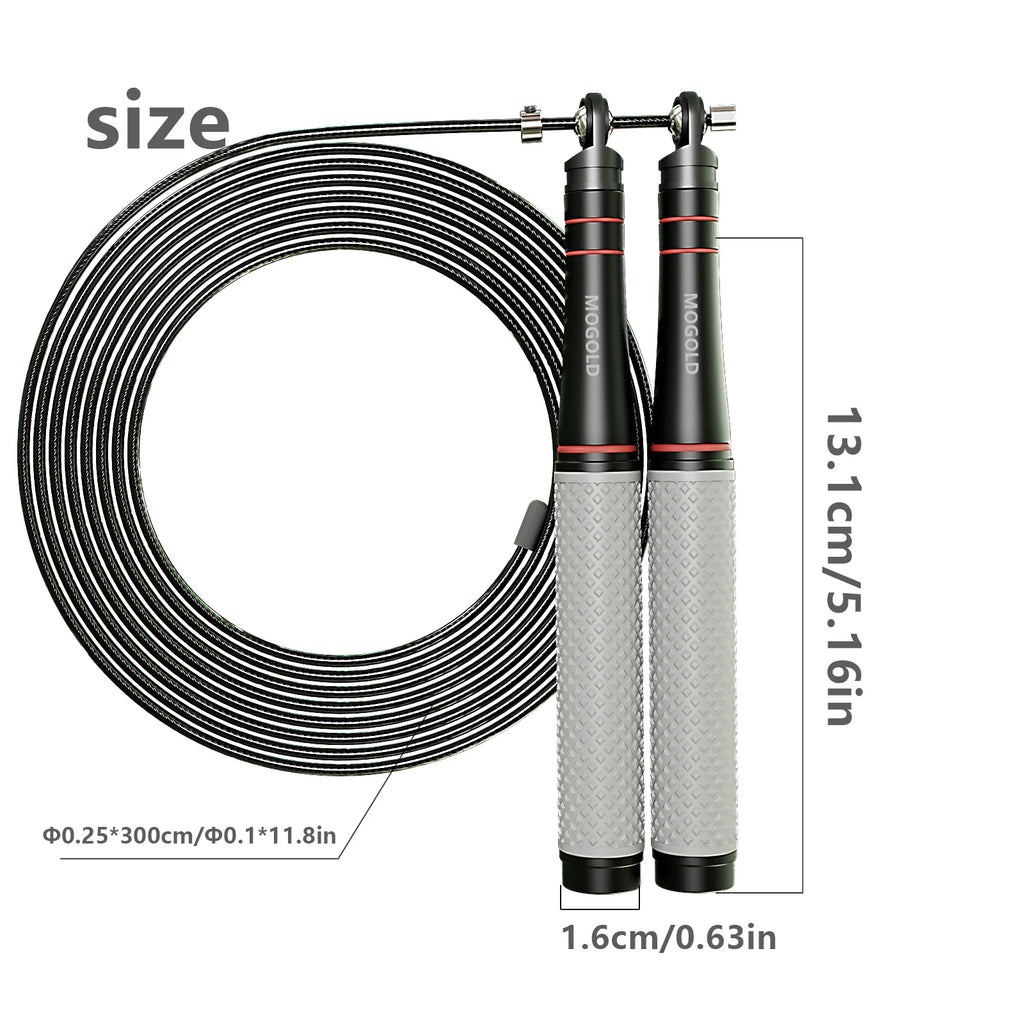 Comba de Velocidad para Saltar, Cuerda Ajustable de Alta Resistencia, Diseño Ligero, Rotación Suave con Rodamiento de Bolas, Ideal para Entrenamiento de CrossFit