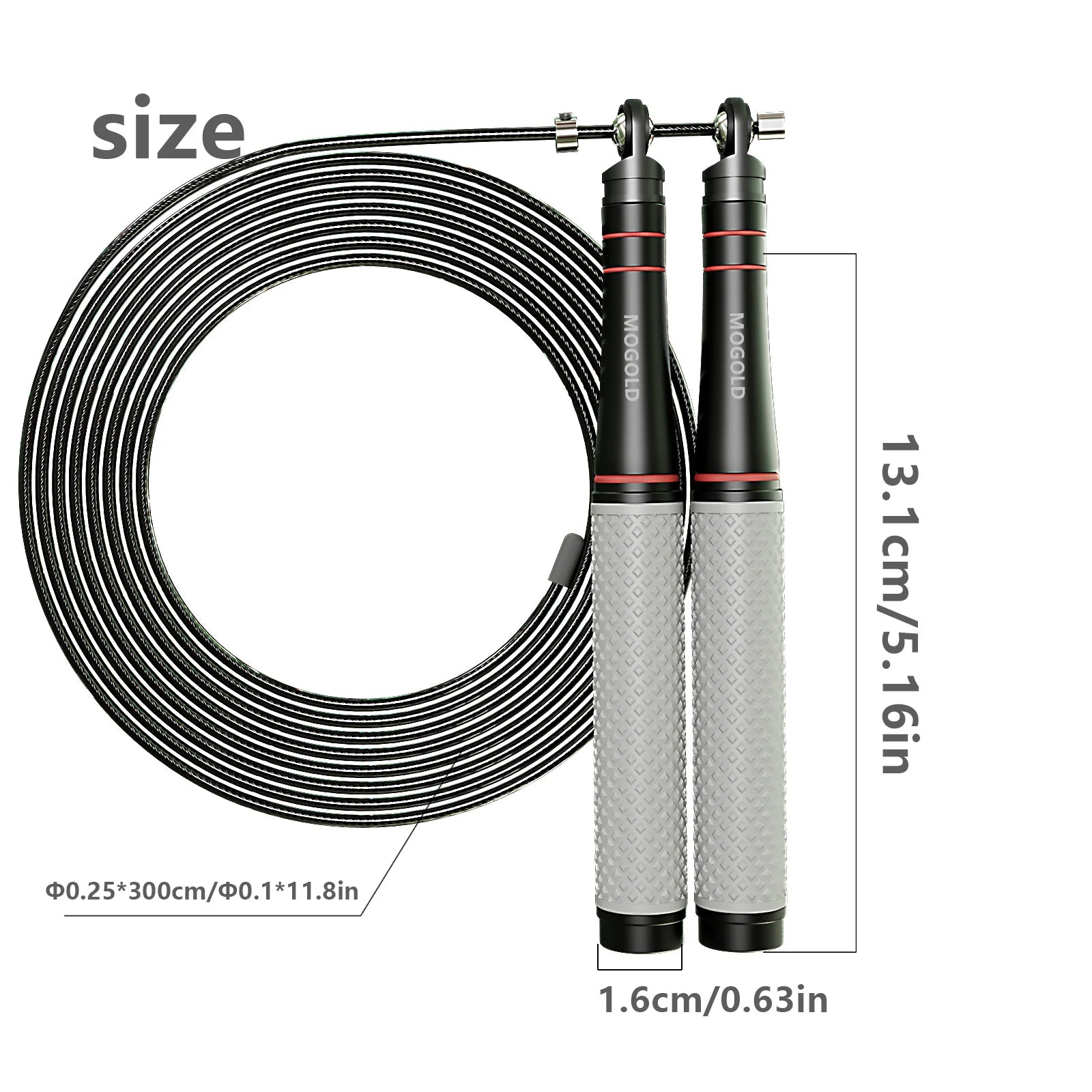 Comba de Velocidad para Saltar, Cuerda Ajustable de Alta Resistencia, Diseño Ligero, Rotación Suave con Rodamiento de Bolas, Ideal para Entrenamiento de CrossFit