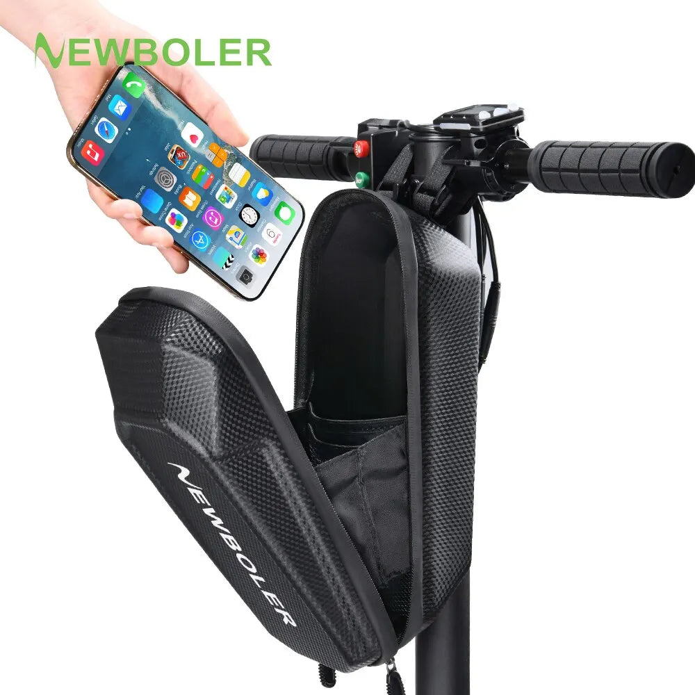 Mochila para patinete eléctrico NEWBOLER — Accesorio para vehículos eléctricos, bolsa frontal impermeable para patinete Xiaomi y bicicleta, resistente al agua y a la lluvia.