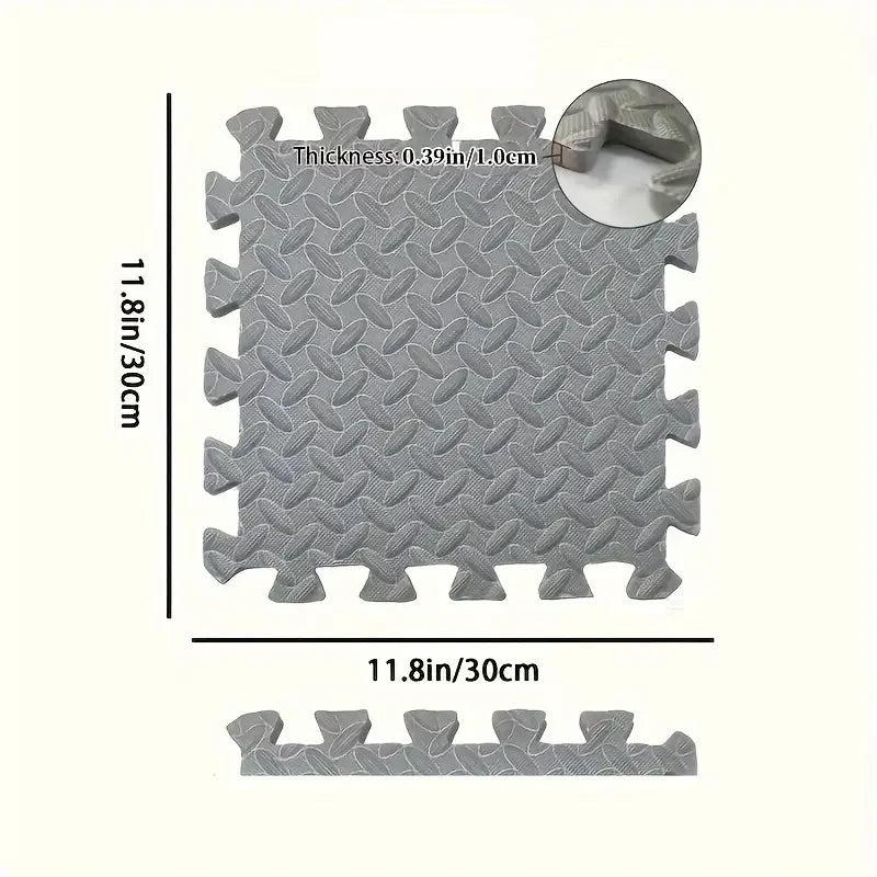 8/16 Piezas Loseta de Suelo de Espuma Antideslizante para Fitness - Alfombra de Protección para Suelo - Colchoneta para Equipo de Fitness Apta para Gimnasio en Casa