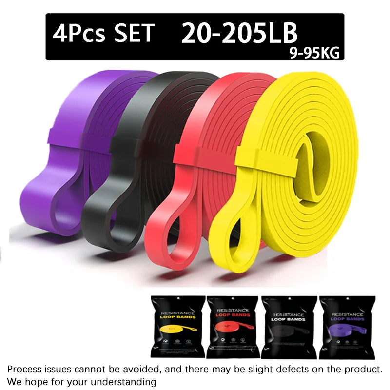 Banda de Resistencia de Alta Resistencia 20∼230lbs | Banda de Goma para Entrenamiento de Agilidad | Equipo de Gym, Yoga, Pilates y Gimnasio en Casa