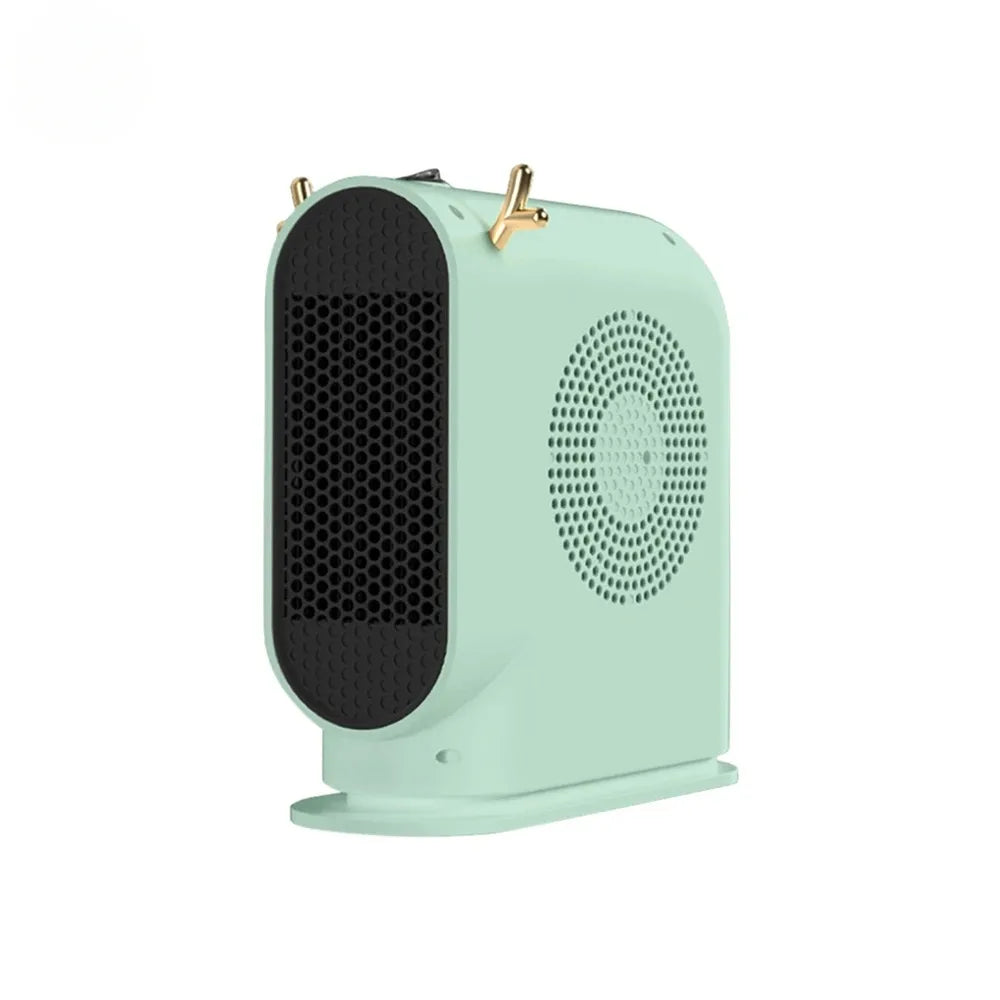 Calefactor Eléctrico de Sobremesa 500W Portátil - Calefactor con Termostato Inteligente y Ventilador, Calefacción Rápida de Invierno para Hogar y Oficina