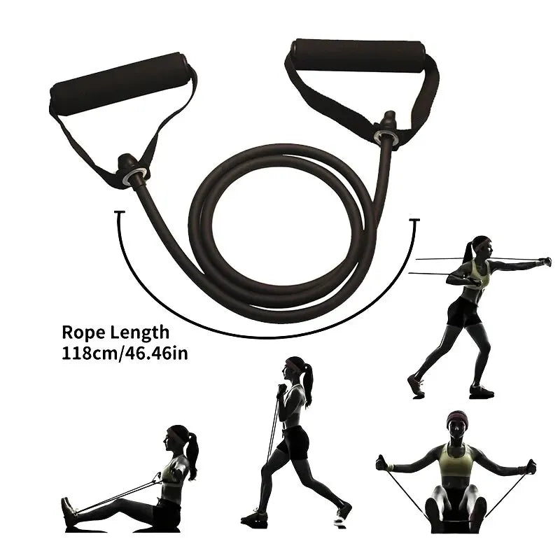 Bandas de Resistencia con Asas | Bandas de Ejercicio | Bandas de Entrenamiento con Mangos para Hombres y Mujeres | Equipo de Entrenamiento de Fuerza en Casa