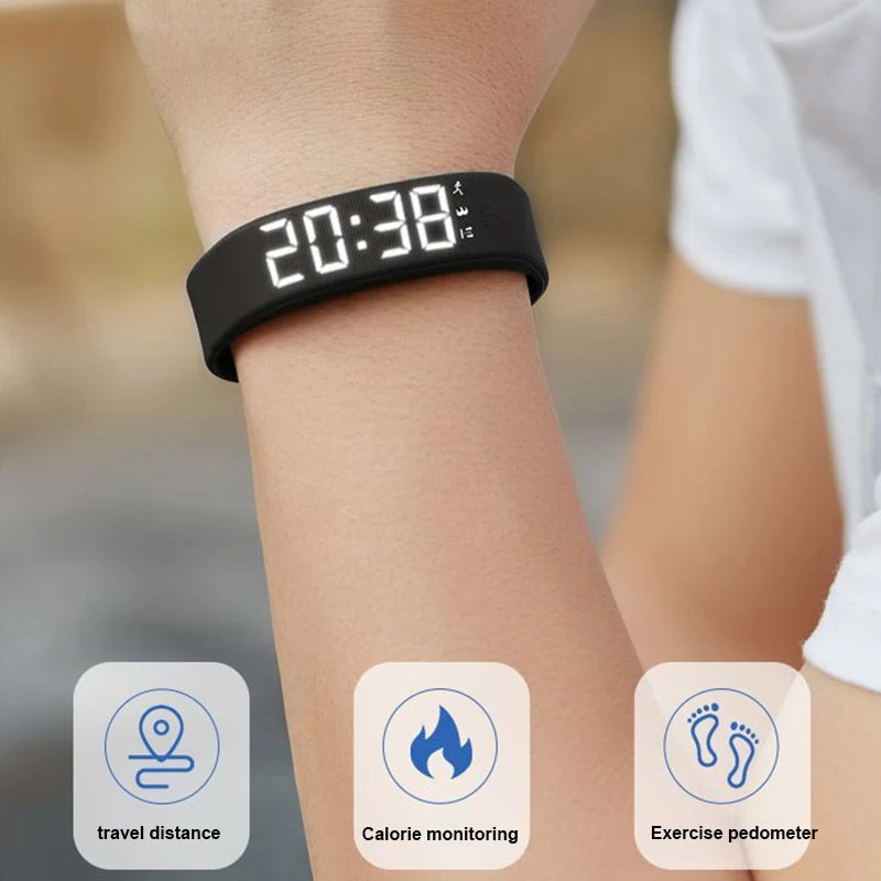 UYJY 2026, resistente al agua, con podómetro para correr, monitor de actividad y alarma con vibración y recordatorio