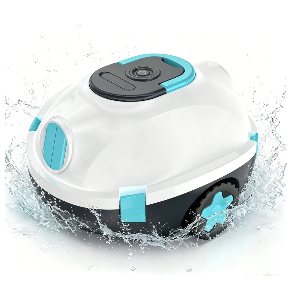 H1 Robot Aspirador de Piscina Inalámbrico Recargable Aspiradora Automática de Piscina 120 Min de Autonomía Auto-Estacionamiento Filtro de 180μm para Limpieza de Suelo de Piscina