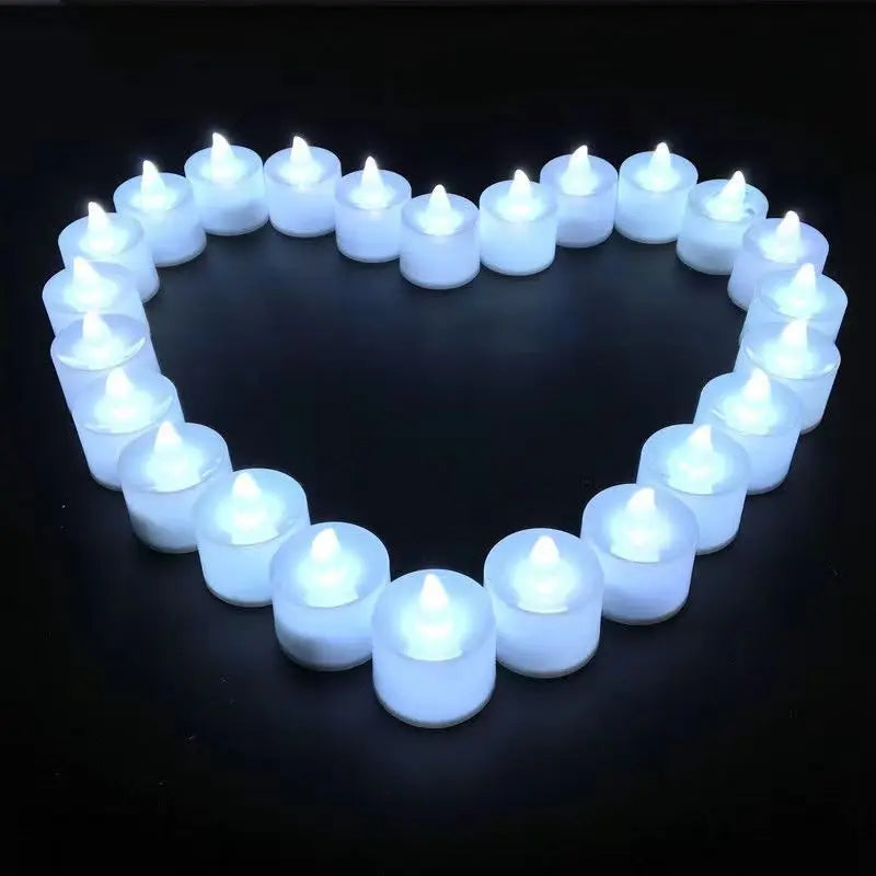 Vela LED a pilas, vela de té sin llama, vela decorativa, lámpara para bodas, fiestas de cumpleaños, decoración del hogar, candelabro y velas
