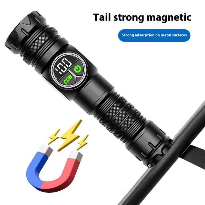 Mikenoon: magnética y táctica, con luz lateral COB y con función de zoom