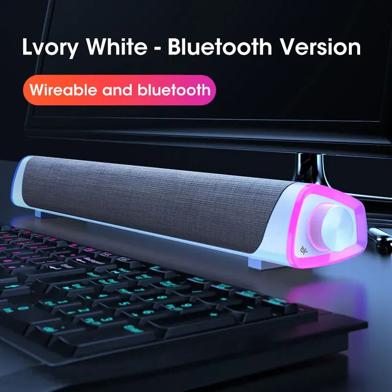 Niye: 4D sonido estéreo, subwoofer y Bluetooth, reproductor de música y altavoz con cable