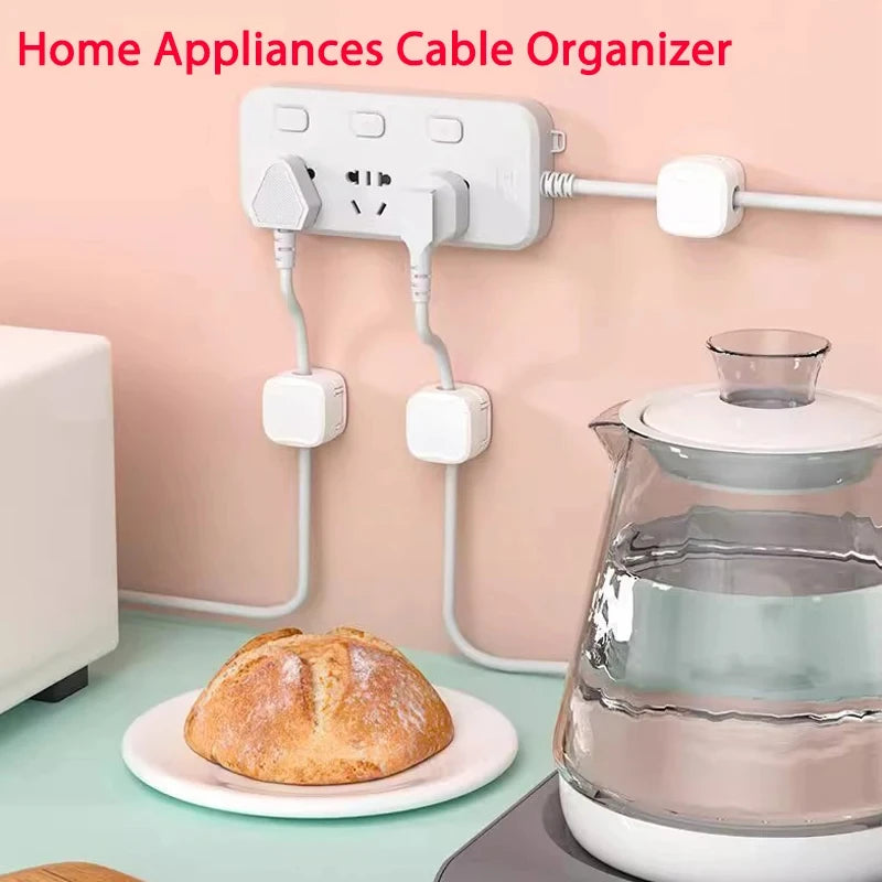 Sujetacables magnético, sujetacables adhesivo, organizador de cables para el hogar y la oficina, para organizar los cables debajo del escritorio