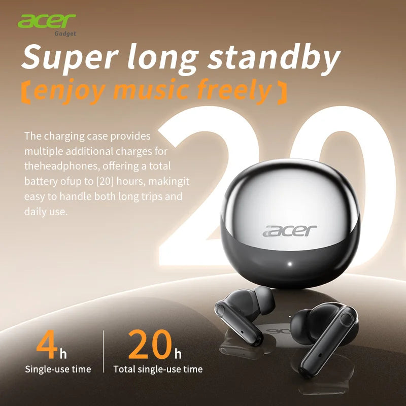 Acer Ohr546 2025: auriculares inalámbricos con reducción de ruido.