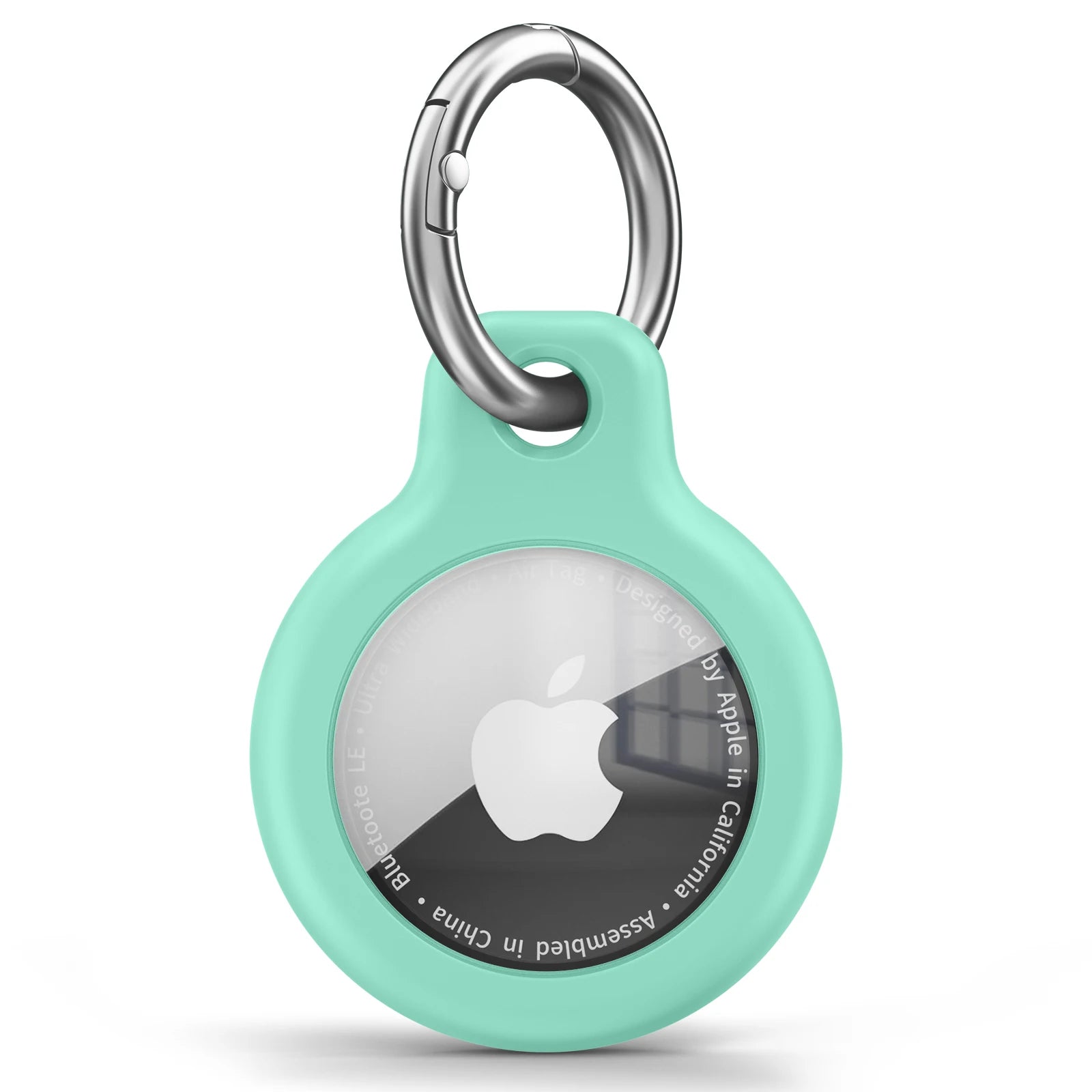 Funda de TPU para Apple AirTag con llavero: carcasa protectora antirrayaduras para localizador