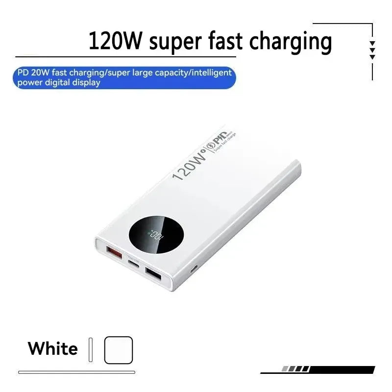 Batería externa de 20 W con carga ultrarrápida y capacidad ultragrande de 80 000 mAh