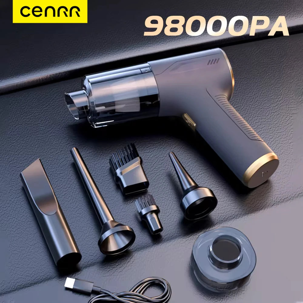 CENRR 98000PA: aspiradora portátil inalámbrica, potente, con gran succión.