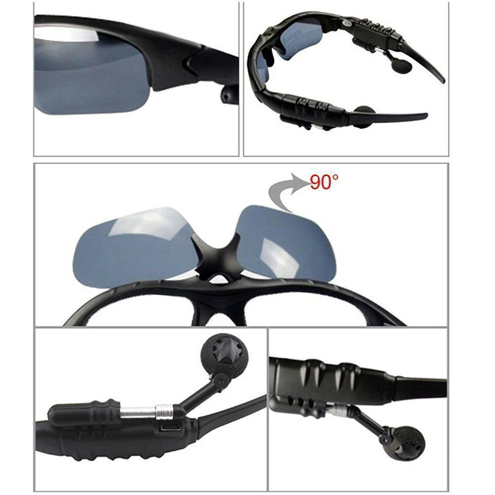 Gafas inteligentes con Bluetooth, audífonos inalámbricos con sonido estéreo, gafas de sol con lentes polarizadas y protección UV