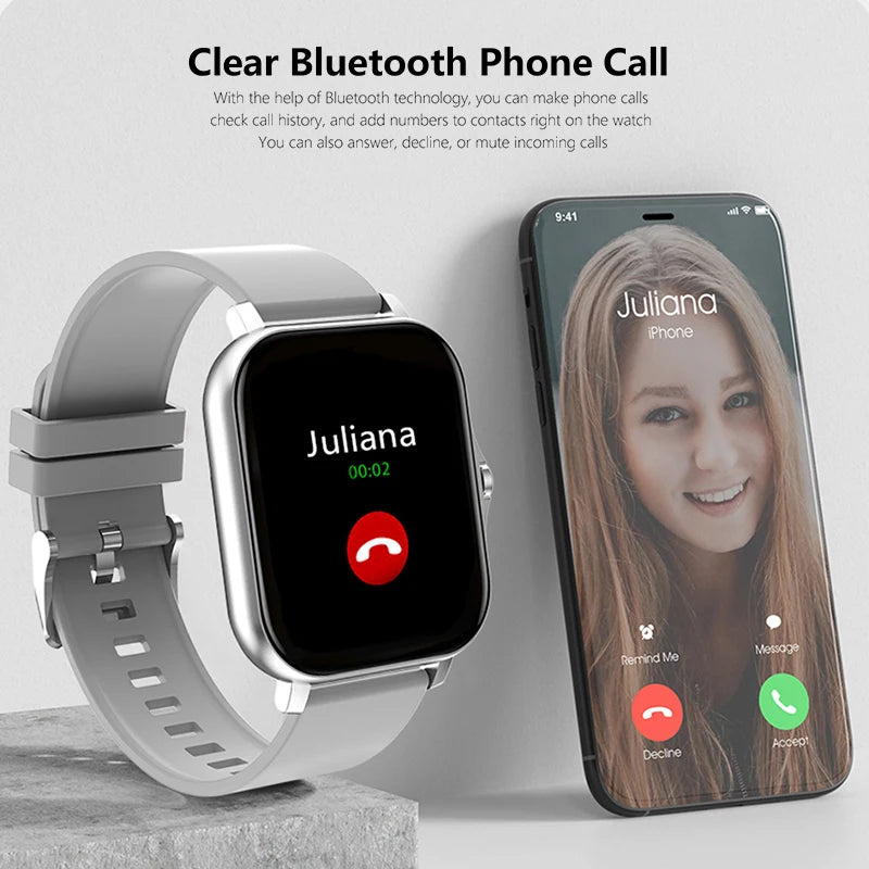CRTORRS 2025, resistente al agua, relojes con llamadas, compatible con iOS y Android.