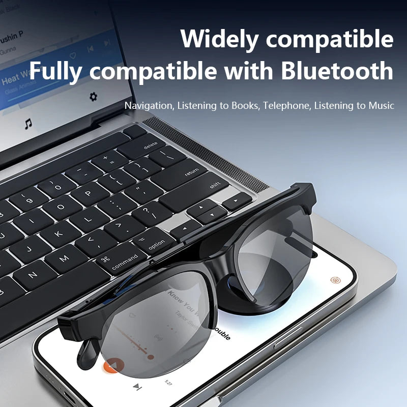 VIVO 2026: nuevas gafas inteligentes con traducción por IA, Bluetooth, grabación de conversaciones y reproducción de música. Gafas de sol inteligentes para hombre y mujer.