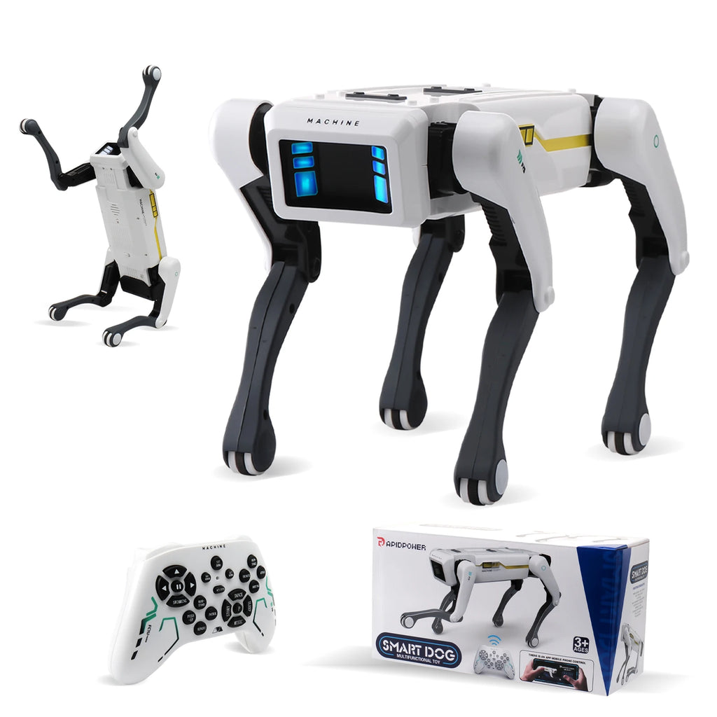 Perro Robot RC Inteligente con IA - Diálogo por Voz, Control Remoto por APP, Programable, Canta y Baila - Juguete para Niños