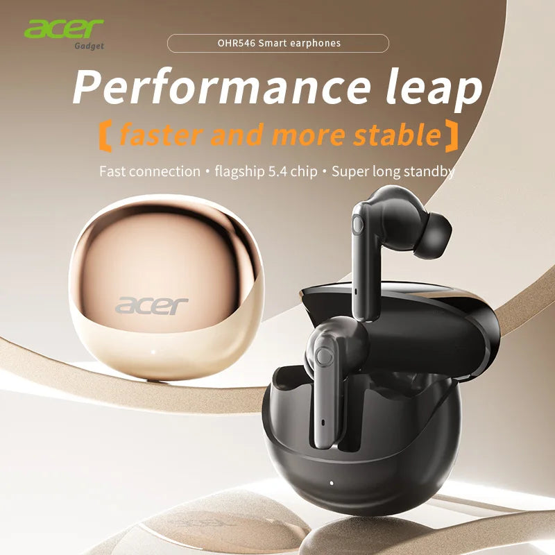 Acer Ohr546 2025: auriculares inalámbricos con reducción de ruido.
