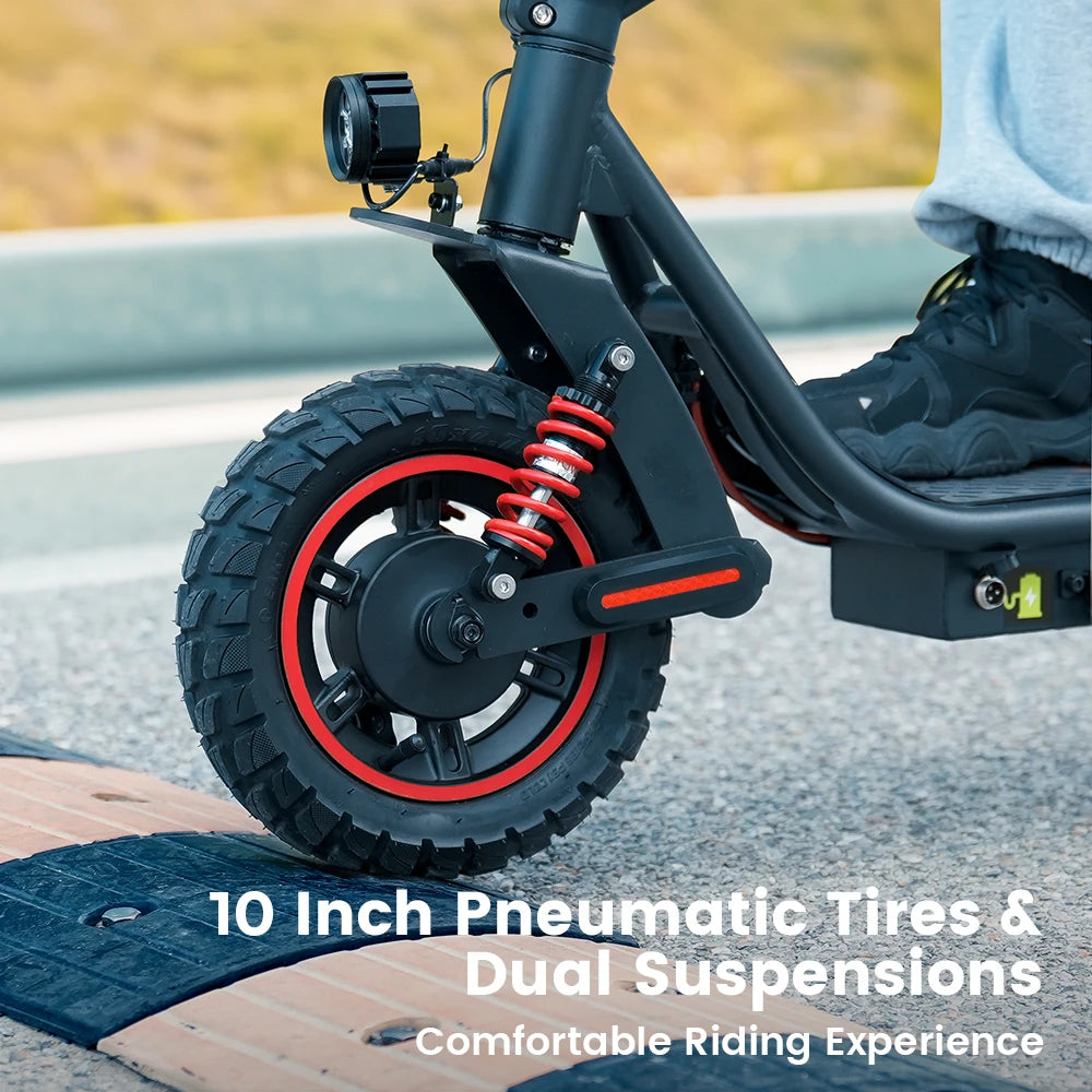 iScooter i10Pro: 10 pulgadas 15Ah Patinetes 45km/h Patinete Eléctrico Plegable 60KM Autonomía Patinetes Potentes con APP