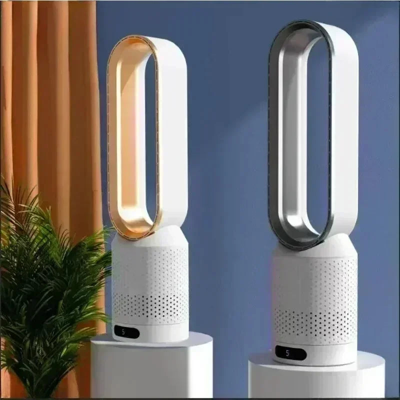 NUOYING: Ventilador sin aspas de 20 pulgadas,  ventilador eléctrico de torre ultrasilencioso para dormitorios.