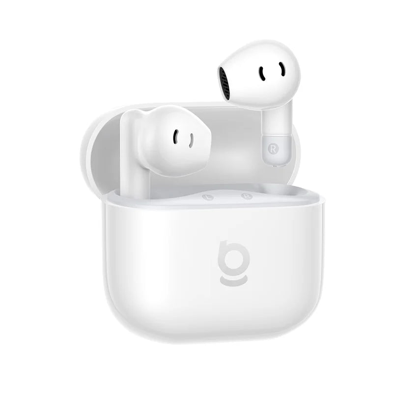Baseus Bass BS2 Lite, Bluetooth 6.0, diseño semi-intraauricular, 2 micrófonos, cancelación de ruido activa con IA, 40 horas de autonomía, resistencia IP55, SuperBass