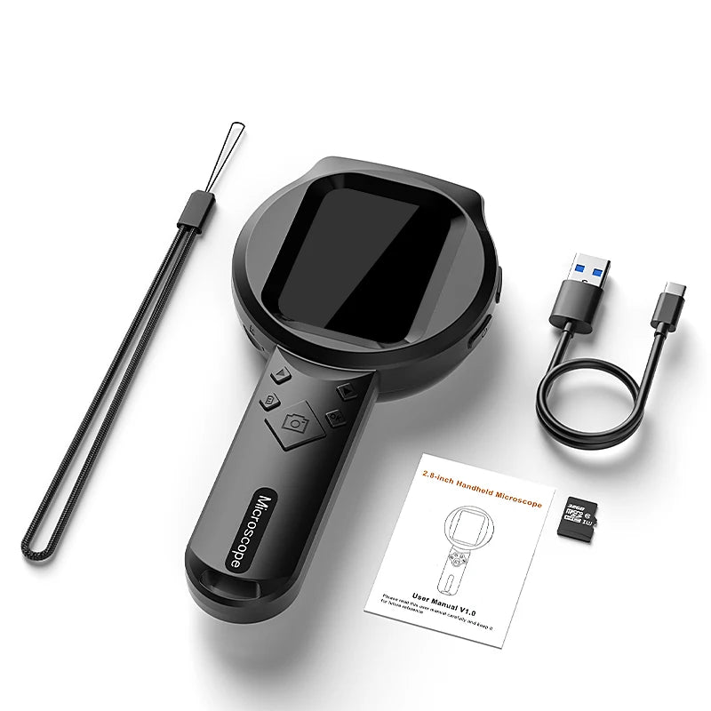 Microscopio digital portátil 2,8" IPS HD 1080P 100x para reparaciones electrónicas y joyería