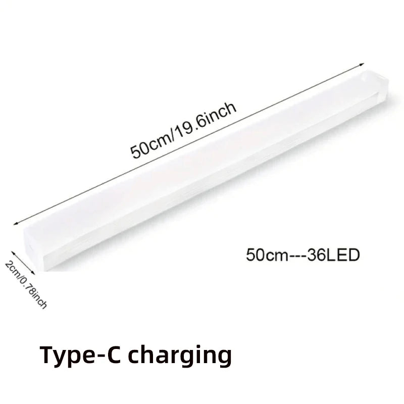 Lámpara con sensor de movimiento, luz nocturna, LED inalámbrica, recargable por USB tipo C, para la iluminación de armarios de cocina, dormitorios, armarios y escaleras