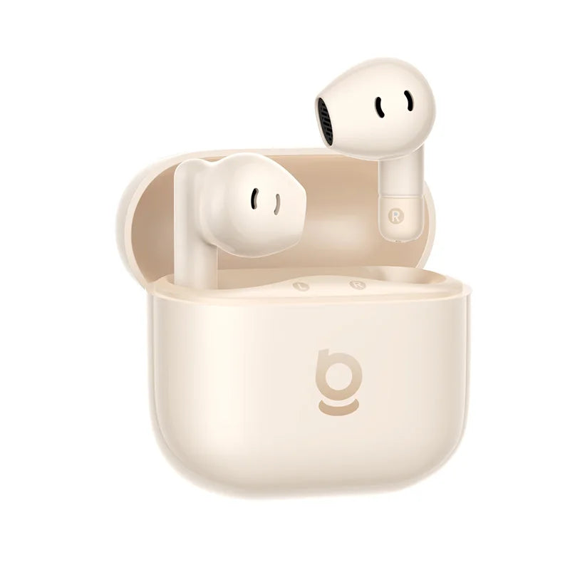Baseus Bass BS2 Lite, Bluetooth 6.0, diseño semi-intraauricular, 2 micrófonos, cancelación de ruido activa con IA, 40 horas de autonomía, resistencia IP55, SuperBass