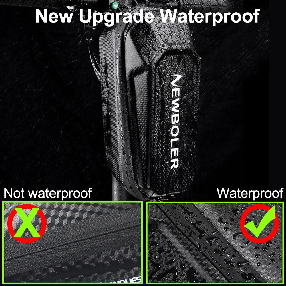 Mochila para patinete eléctrico NEWBOLER — Accesorio para vehículos eléctricos, bolsa frontal impermeable para patinete Xiaomi y bicicleta, resistente al agua y a la lluvia.