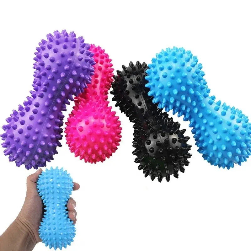 1 Pieza Pelota de Masaje en Forma de Cacahuete - Pelota de Masaje con Pinchos de PVC de Colores - Pelota Sensorial para Dolor Muscular y Estrés - Masajeador Muscular para Pies para Relajación
