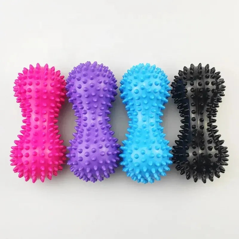 1 Pieza Pelota de Masaje en Forma de Cacahuete - Pelota de Masaje con Pinchos de PVC de Colores - Pelota Sensorial para Dolor Muscular y Estrés - Masajeador Muscular para Pies para Relajación