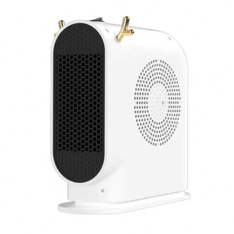 Calefactor Eléctrico de Sobremesa 500W Portátil - Calefactor con Termostato Inteligente y Ventilador, Calefacción Rápida de Invierno para Hogar y Oficina