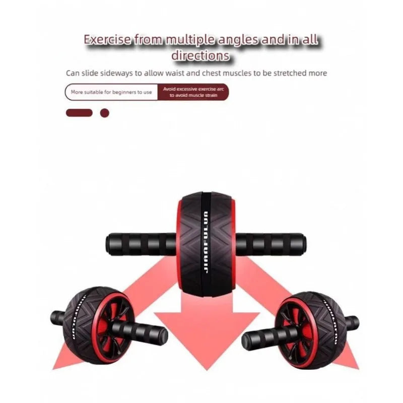 Rueda Abdominal Antideslizante y Silenciosa - Equipo Premium de Ejercicio Abdominal para Gimnasio en Casa, Ideal para Hombres y Mujeres para Construir un Core Fuerte y Abdominales