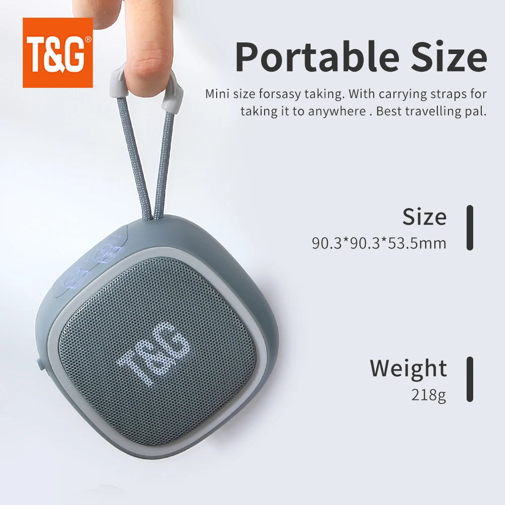 Parlante Bluetooth Mini TG659 Portátil Inalámbrico - TWS, Sonido HIFI Potente, Radio y TF