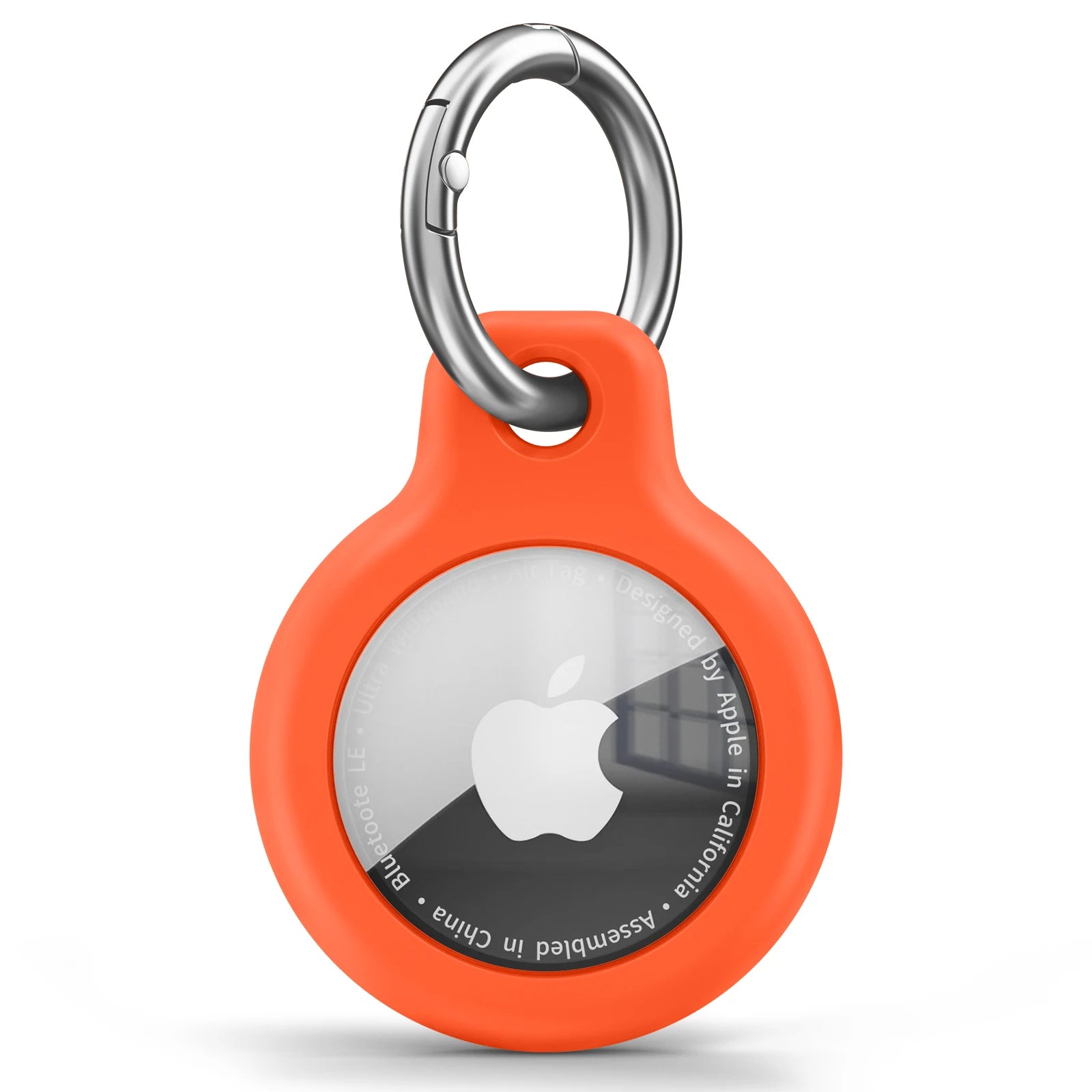 Funda de TPU para Apple AirTag con llavero: carcasa protectora antirrayaduras para localizador