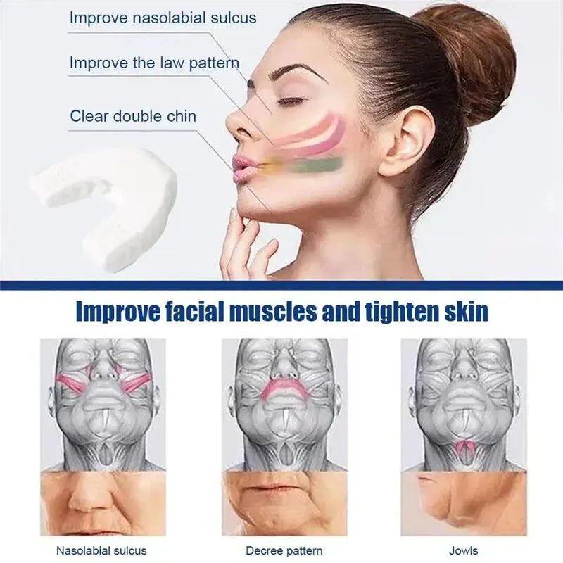 Ejercitador de Mandíbula Forma U - Pop N Go Facial | Jawline Fitness Chew Ball | Entrenador Muscular de Mordida