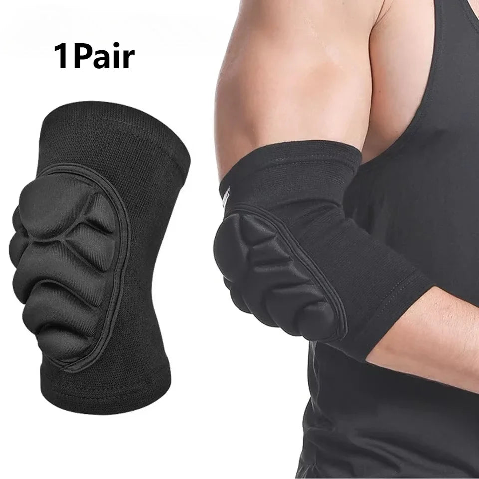 1 Par de Rodilleras Antideslizantes con Espuma EVA Gruesa, Protección para Voleibol, Fútbol, Danza, Prevención de Golpes y Colisiones - Manga para Rodilla