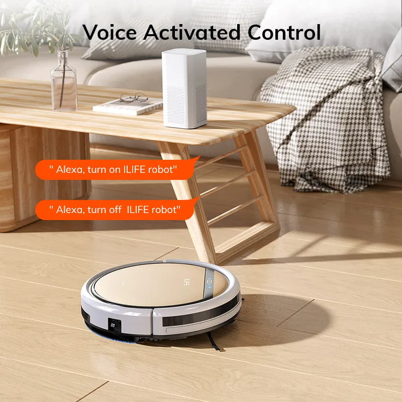 ILIFE V5s Ultra Robot Aspirador y Fregasuelos 2 en 1, 4000Pa de Succión, Control por App.