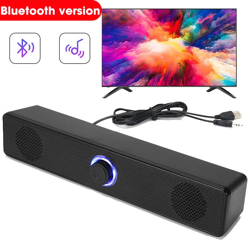 NOCCLILI: altavoces Bluetooth 4D Surround, barra de sonido para ordenador y televisor.