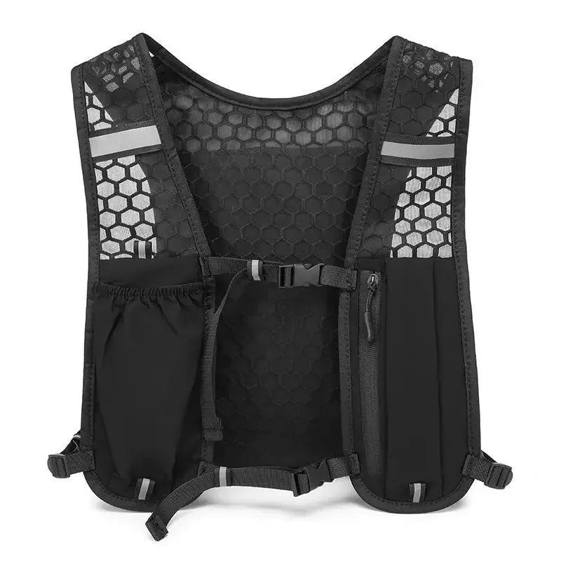 Chaleco Reflectante de Running Ultraligero - Con Pack de Hidratación y Bolsillo para Móvil | Para Bici y Deportes Outdoor