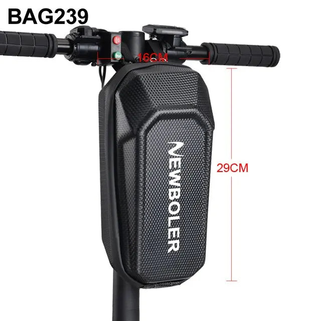 Mochila para patinete eléctrico NEWBOLER — Accesorio para vehículos eléctricos, bolsa frontal impermeable para patinete Xiaomi y bicicleta, resistente al agua y a la lluvia.