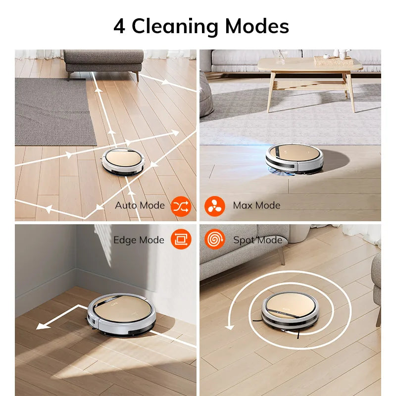 ILIFE V5s Ultra Robot Aspirador y Fregasuelos 2 en 1, 4000Pa de Succión, Control por App.