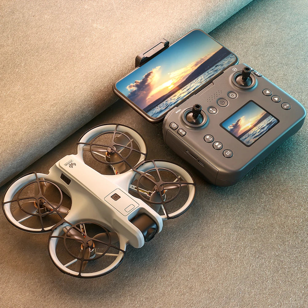 Lenovo V666 : mini dron profesional de 4K para tomas aéreas, con doble cámara de 8K, sistema inteligente de evitación de obstáculos y cuadricóptero sin escobillas.
