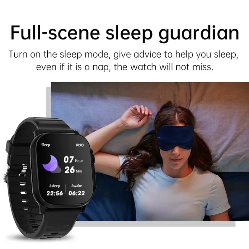 IYTSFT 2026, con pantalla HD de 2,01 pulgadas, llamadas por Bluetooth, monitor de salud y actividad física, y modo multideporte, compatible con Android e iOS