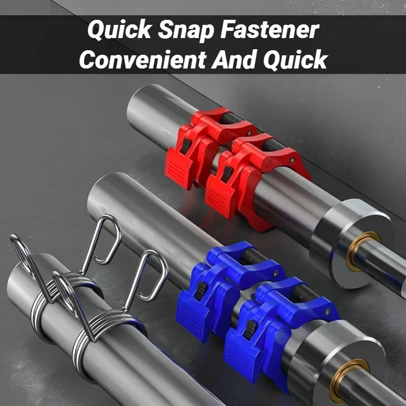 Collarines para Barra de 25MM - Abrazaderas de Liberación Rápida - Clips para Barra de Pesas para Halterofilia y Entrenamiento de Fuerza - Cierre de Seguridad Spinlock
